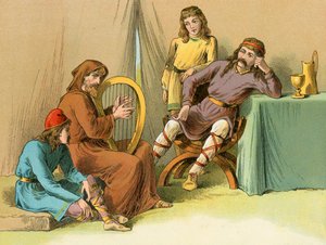 Kong Alfred i Guthrums telt af English School