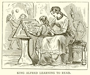 Kong Alfred lærer at læse af English School