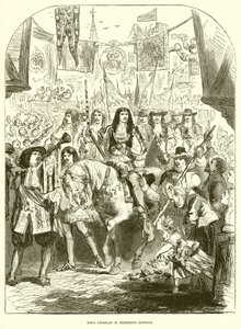 Kong Charles II. ind i London af English School