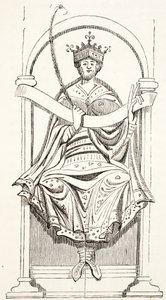 King Edgar (fra Cotton MS) af English School
