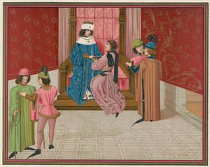 Kong Edward IV og Richard Duke of Gloucester af English School