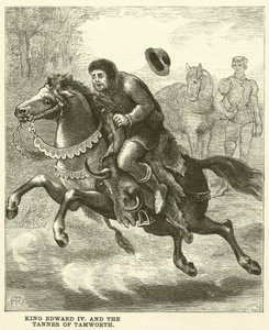 Kong Edward IV og garveren fra Tamworth (kobberstik) af English School