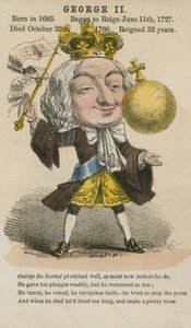 Kong George II (akvatint) af English School