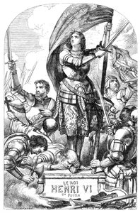 Kong Henry VI (Henry VI, del 1) - Illustration i "" Completes de William Shakespeare"" 1866 - Illustrationerne og den generelle form for denne udgave er lånt fra Cassells illustrerede Shakespeare, udgivet i London af English School
