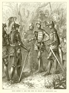 Kong Henry V og Sire de Helly i Agincourt, 1415
