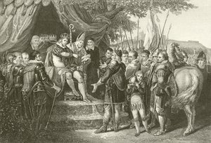 Kong John ratificerer Magna Charta af English School