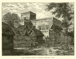 King Kwoffis Palace, Coomassie, February 1874  af English School