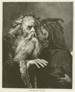 Kong Lear og dåren (gravering) af English School