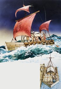 Kon-Tiki på sin episke rejse af English School