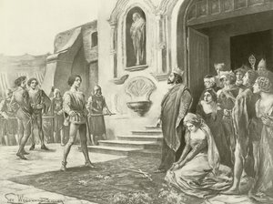 La Favorita, akt III scene xii (gravure) af English School