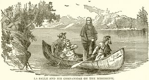 La Salle og hans ledsagere på Mississippi af English School