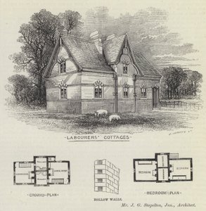 Arbejderhytter (gravering) af English School