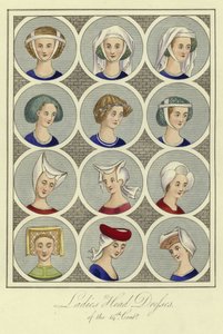 Damenkopfbedeckungen des 14. Jahrhunderts