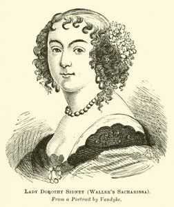 Lady Dorothy Sidney, Wallers Sacharissa  af English School