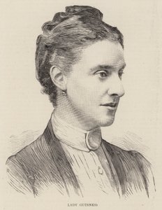Lady Guinness (gravering) af English School