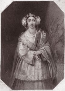 Lady Percy (Henry IV) (Kong Henry IV) i - "" Gallery of the Women of Shakespeare, samling af 45 seriøse portrætter af de første kunstnere i London, beriget med kritiske og litterære meddelelser""" omkring 1838 - fra " ” Galleri af kvinderne i Shakes af English School