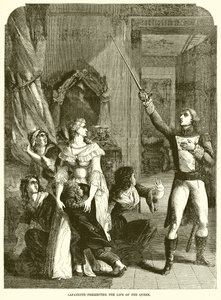 Lafayette bevarer dronningens liv af English School