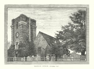Laleham Kirke (gravering) af English School
