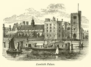 Lambeth Palace  af English School