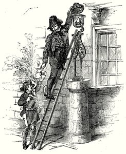Lamplighter (gravering) af English School