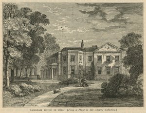 Langham House i 1820 af English School