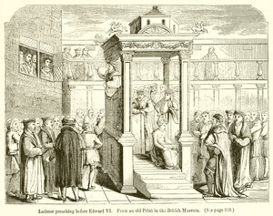 Latimer prædikede før Edward VI af English School