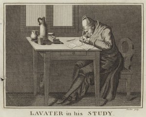 Lavater i sit arbejdsværelse af English School