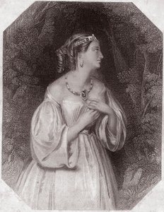 Lavinia, datter af Titus, forlovede af Bassianus (Titus Andronicus eller La Tres Lamentable Roman Tragedie af Titus Andronicus) i - "" Shakespeares Gallery of Women, samling af 45 seriøse portrætter af tidlige London-kunstnere, beriget med kritiske af English School