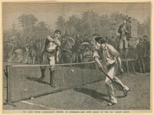 Møde i græsplænen tennismesterskab af English School