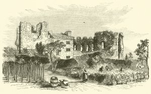 Leicester Abbey (gravering) af English School