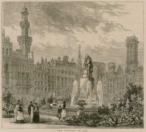 Leicester Square, London, i 1874 af English School