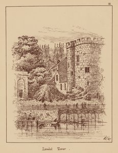 Lendal Tower (litografi) af English School