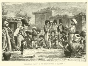 Lesghinska Dans af bjergbestigere i Daghestan af English School