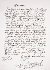 Brev af Thomas Wentworth, 16. april 1612 af English School