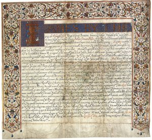 Brev til Sultan Osman Han fra King James VI & I af English School