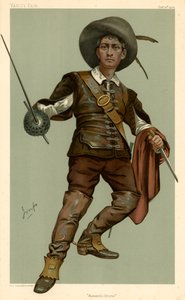 Lewis Waller, Romantisk drama, Vanity Fair tegnefilm, 13. oktober 1904 af English School