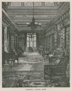 Bibliotek, nordudsigt, Holland House af English School