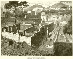 Herculaneums bibliotek af English School