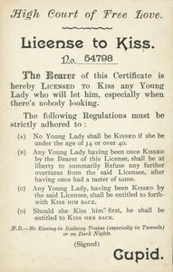 Licens til at kysse af English School