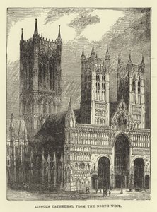 Lincoln Cathedral fra nordvest af English School
