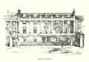 Lindsey House (litho) af English School