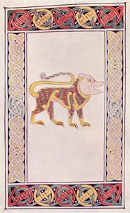 Lion of St. Mark, faksimile af en belysning fra Book of Durrow, fra bogen The Church of England: A History for the People, udgivet ca. 1910 af English School