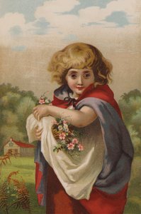 Little Forget-Me-Not (chromolitho) af English School