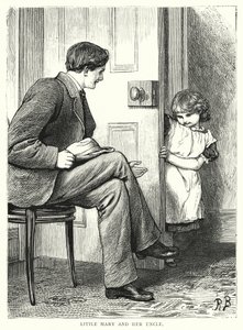 Lille Mary og hendes onkel (gravering) af English School