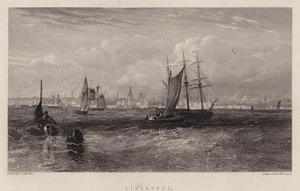 Liverpool (farve litho) af English School