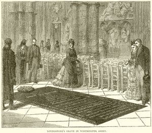 Livingstones Grave i Westminster Abbey af English School