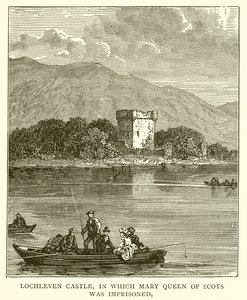 Lochleven Slot, hvor Mary Queen of Scots blev fængslet af English School