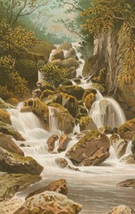 Lodore Falls--Derwentwater af English School