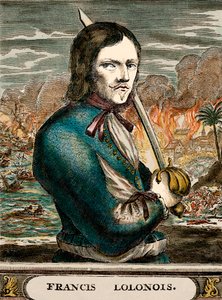 Lolonois the Buccaneer (koloreret stik) af English School