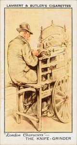 Tegn fra London: Knivsliberen (farvelitografi) af English School